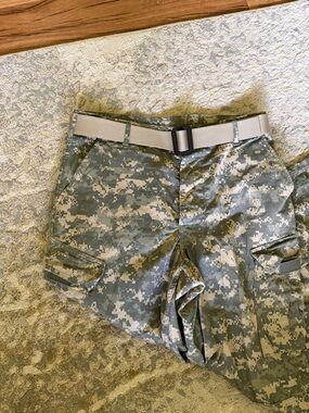U.S. Army Green and Tan Digital Camo Tactical Cargo Shorts